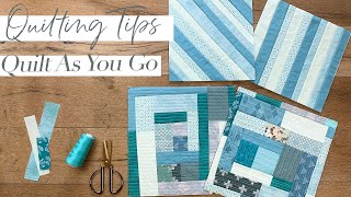 How to Quilt As You Go Time Saving Scrap Buster Technique [upl. by Narf]