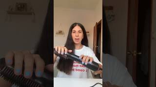 😱CEPILLO ALISADOR DE SHEIN pelo cabello reaction peinados [upl. by Nonnahs]