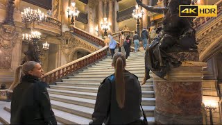 INSIDE PARIS OPÉRA  Palais Garnier Walking Tour 4K HDR [upl. by Niarfe899]