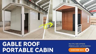 Build A Gable Roof Portable Cabin With a Modern Exterior Design  KHOME 2024 New [upl. by Fulbert]