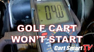 GAS GOLF CART WONT START [upl. by Ybanrab]