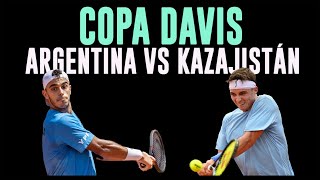 Copa Davis 2024  Argentina vs Kazajistán  Reaccionando en vivo [upl. by Othe]