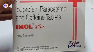 Imol Plus Tablet  Ibuprofen Paracetamol and Caffeine Tablet  Imol Plus Tablet Uses Benefits Dosage [upl. by Larue]