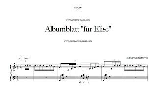 Albumblatt quotFür Elisequot [upl. by Nollat363]