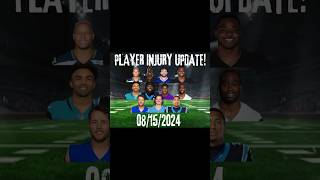 Injury Updates Fantasy Football 08152024 draftkings underdogfantasy fantasyfootball nfl [upl. by Wymore9]