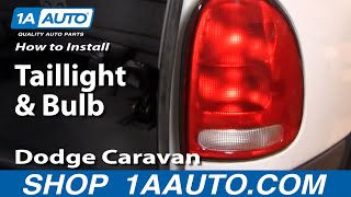 How to Replace Tail Light 9600 Dodge Caravan [upl. by Kina539]