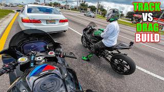 BMW M1000rr Plays With STRETCHED S1000rr 😈 [upl. by Nalyr]