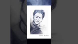 Happy birthday🎂🎉🎁 dearHimani shivpuri ji24October2024pencil sketch practice [upl. by Atteloc]