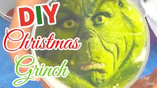 Christmas Decorations  Grinch Coasters DIY [upl. by Annovoj540]