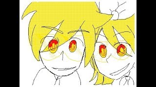 Rin and Len lil Animation Flipnote Studio [upl. by Ochs]