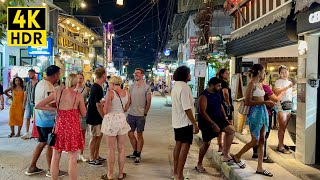 🇵🇭 4K  Night Street Scenes in El Nido Palawan  The Best Nightlife Area in the Island [upl. by Enrichetta]