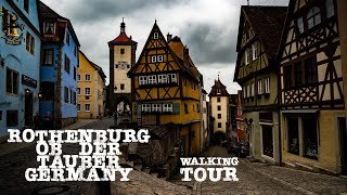 Rothenburg ob der Tauber Germany the Fairytale Old Town  May 2023  Walking tour 4K 60fps [upl. by Ardnoid]