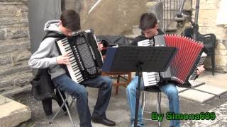 Gemelli fisarmonicisti di Verzuolo Brossasco Festa del Legno [upl. by Eisenhart]