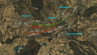 Visualisierung des Abschnitts zwischen Kenzingen und RiegelMalterdingen PfA 80 [upl. by Lorimer]