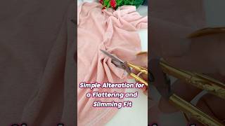 Simple Alteration for a Flattering and Slimming Fit sewingtips sewinghacks [upl. by Templeton498]