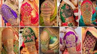 AARI Work Blouse Designs for Wedding  AARI Blouse Sleeves Design  Sarees Blouse Design For Bride [upl. by Kristie]