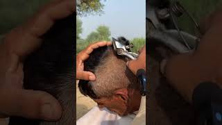 Asmr haircut with old barber classicshaving asmrhaircut haircut hairsalon shaving shavers [upl. by Anaehs244]