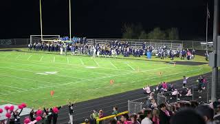 Eastview Middle School Band joins with the Bartlett Marching Hawks  Football Pregame Show 09  2024 [upl. by Inohtna]