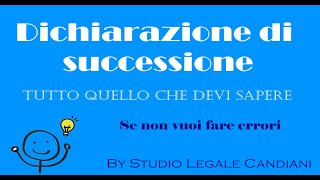 Le successioni tutto quello che devi sapere in soli 10 minuti [upl. by Ehtyaf]