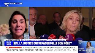 Il y a un acharnement sur des personnalités politiques   Laure Lavalette BFMTV [upl. by Nueoht]