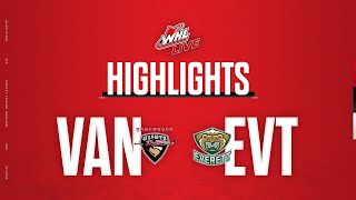 Vancouver Giants at Everett Silvertips 128  WHL Highlights 202324 [upl. by Nalehp]