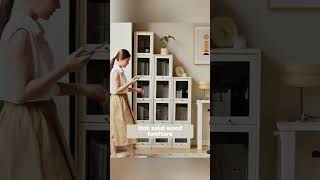 Solid Oak Bookshelf Stylish Storage for Small Spaces Bookshelf SolidWood HomeFurniture [upl. by Olga]