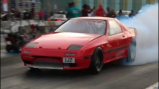 Kervin 1JZ RX7  TTASA Drag Racing Championship Rd5 2024 [upl. by Jonell382]