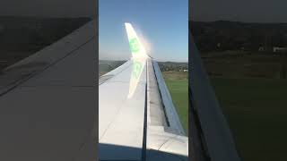 Landing Bergerac with Transavia Boeing 737700 plane landing [upl. by Aniroc]