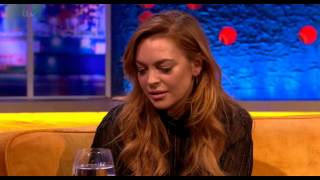 Lindsay Lohan Interview on The Jonathan Ross Show UK ITV1 October 2014 [upl. by Ahsinroc253]