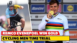 Belgiums Remco Evenepoel Wins Gold  Cycling Mens Time Trial  Olympic 2024 [upl. by Erdeid344]