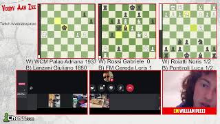 Vijgev Aan Zee 🇮🇹  Round 3  AdrianaPalao Shivaita StarmanChess [upl. by Asi]