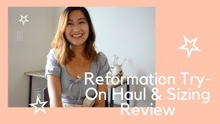 IS REFORMATION WORTH IT  Reformation Try On Haul amp Sizing Review [upl. by Bang331]