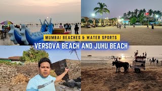 BEST MUMBAI BEACHES 🏖️ IN INDIA  VERSOVA BEACH AND JUHU CHAUPATI BEACH IN MUMBAI [upl. by Rodama]