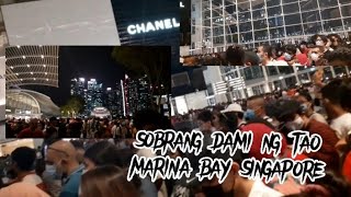 SOBRANG DAMI NG TAO SA MARINA SINGAPORE [upl. by Nesto]