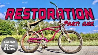 Restoring 1966 Schwinn Stingray Deluxe goodtimebikes [upl. by Ylrebmic]