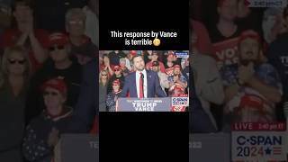 Vance BLOWS IT with AWFUL Response to Racist “Jokes” at Trump Rally [upl. by Clarinda635]