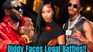 Diddy Faces Legal Battles King Combs PARTIES with Girlfriend Raven Tracy While [upl. by Ipoillak]