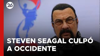 RUSIA  El actor Steven Seagal culpó a Occidente de iniciar y financiar el conflicto de Ucrania [upl. by Mure]