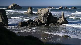 Bandon Oregon Face Rock incoming tide November 25 2023 [upl. by Krisha]