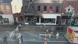 Fire destroys Hermann antique store [upl. by Eilram]