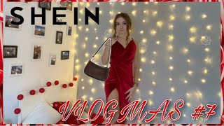 VLOGMAS 7 HAUL SHEIN przymierzam sukienki na 18 [upl. by Nirihs]