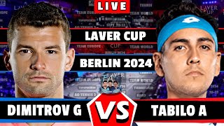 🔴LIVE DIMITROV VS TABILO • Laver Cup 2024 tennis atp teameurope world [upl. by Gonnella]