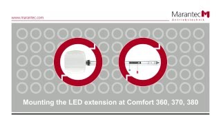 Marantec  Mounting the LED extension at Comfort 360 370 380 [upl. by Htbazile]