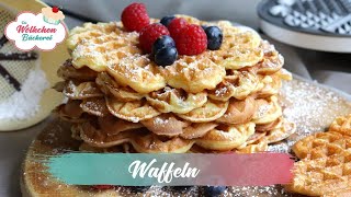 Herzhafte und Süße Waffeln  wölkchenleichtes Rezept [upl. by Nosnibor]