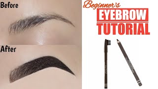 Easy EYEBROW TUTORIAL For Beginners Using Pencil  Best Eyebrow Pencil [upl. by Eisaj]