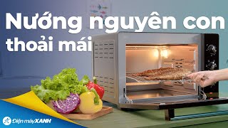 LÒ NƯỚNG 42 lít thoải mái nướng các thể loại nguyên con [upl. by Aurore]