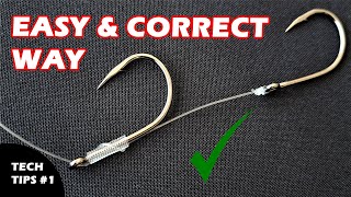 TWIN HOOK SNELL RIG  easy and right way  live and dead baits [upl. by Sender93]