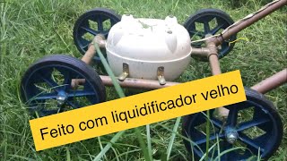 Cortador de grama com liquidificador usado [upl. by Golliner]