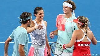 ROGER FEDERER BELINDA BENCIC vs ALEXANDER ZVEREV ANGELIQUE KERBER Hopman cup Final 6th Jan 2018 Live [upl. by Omiseno167]