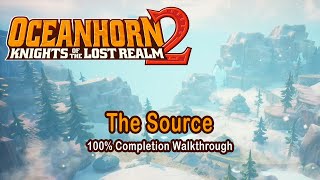 Oceanhorn 2  The Source  100 Completion Walkthrough Secrets of Source [upl. by Anitsirk]